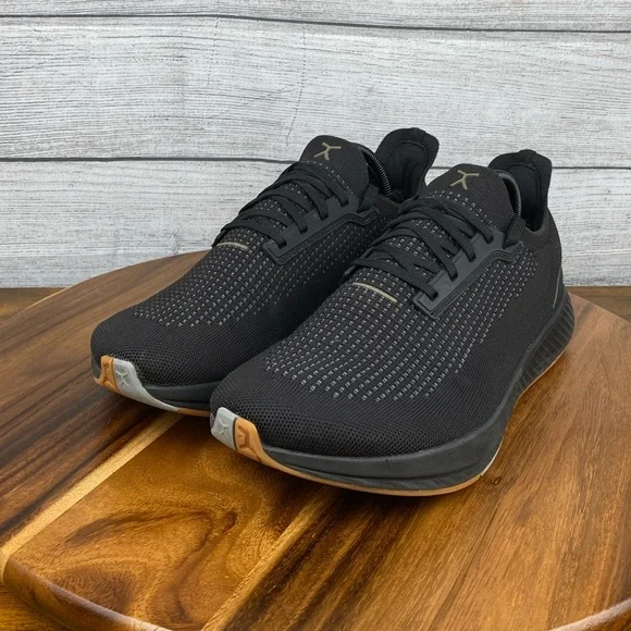 Men's Black Athletic Running Shoes - Picture 2 of 12